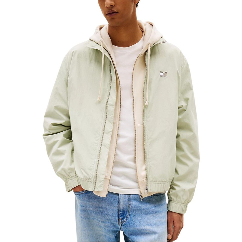 Bicolor recycled polyamide bomber-null