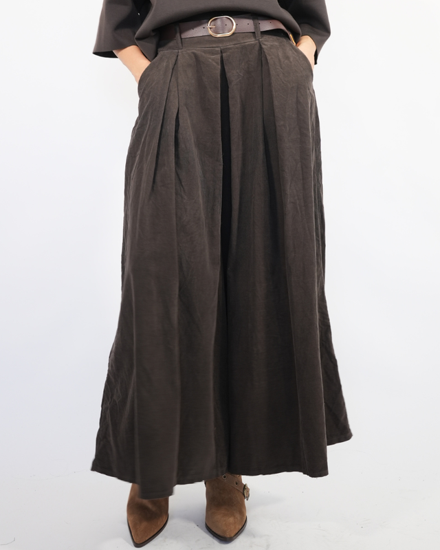 Corduroy wide leg pants 257391-null