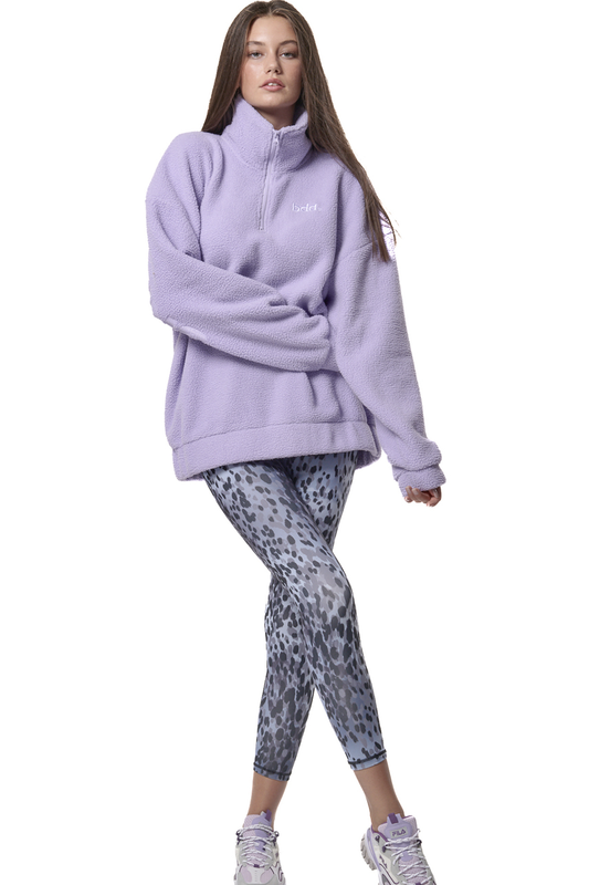 Body action womens oversized sherpa hoodie-null