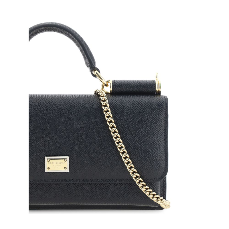 Black calf leather bos taurus shoulder bag-null