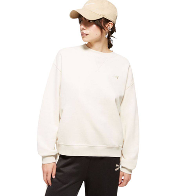 Athletics french terry crew, Linen, medium