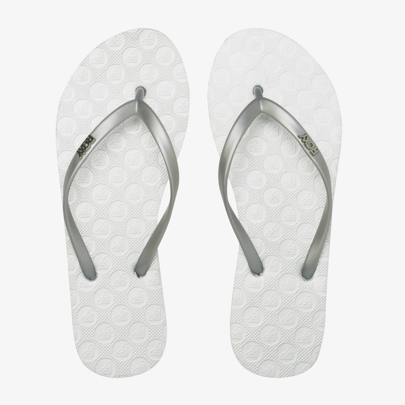 Product image: Roxy women's flip flops viva beach pool sandals silver arjl100663-msl-null