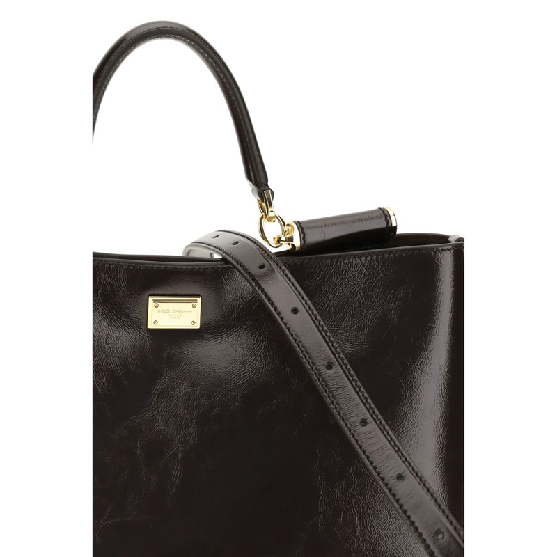 Brown calf leather bos taurus shoulder bag-null