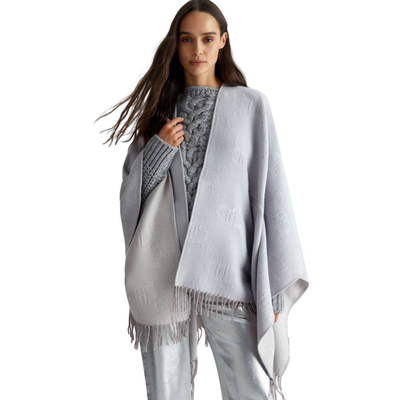 Liu Jo poncho embossed logo