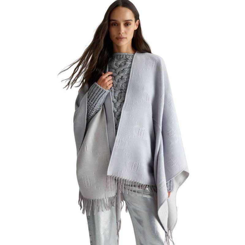 Liu Jo poncho embossed logo-null
