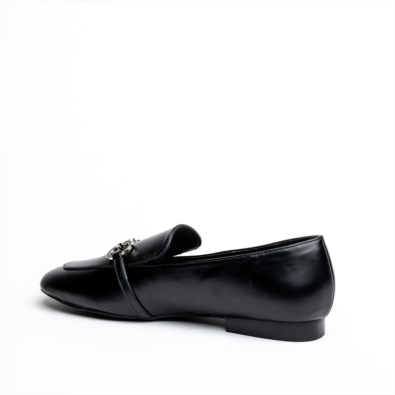 Miss belgini loafer pumps with chain embellishment-null