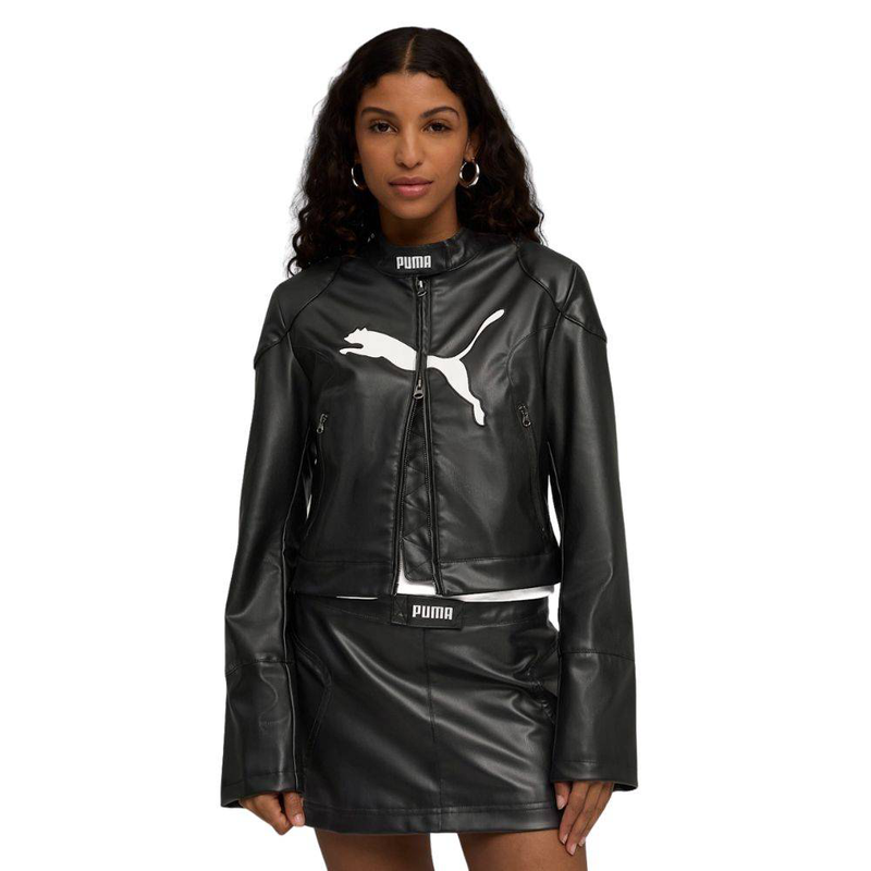 Future..archive pleather racer jacket-null