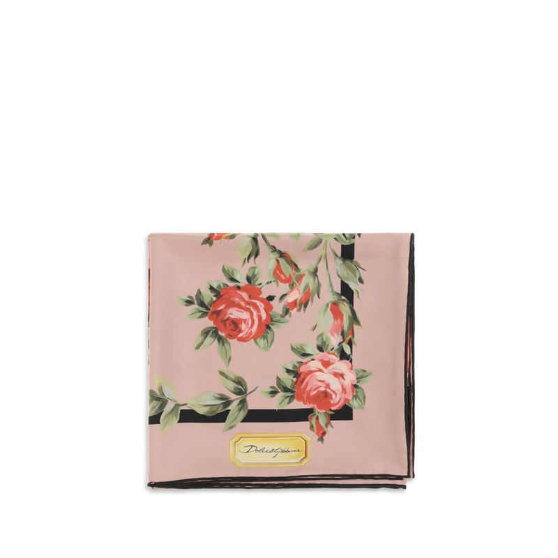 Multicolor silk scarf-null