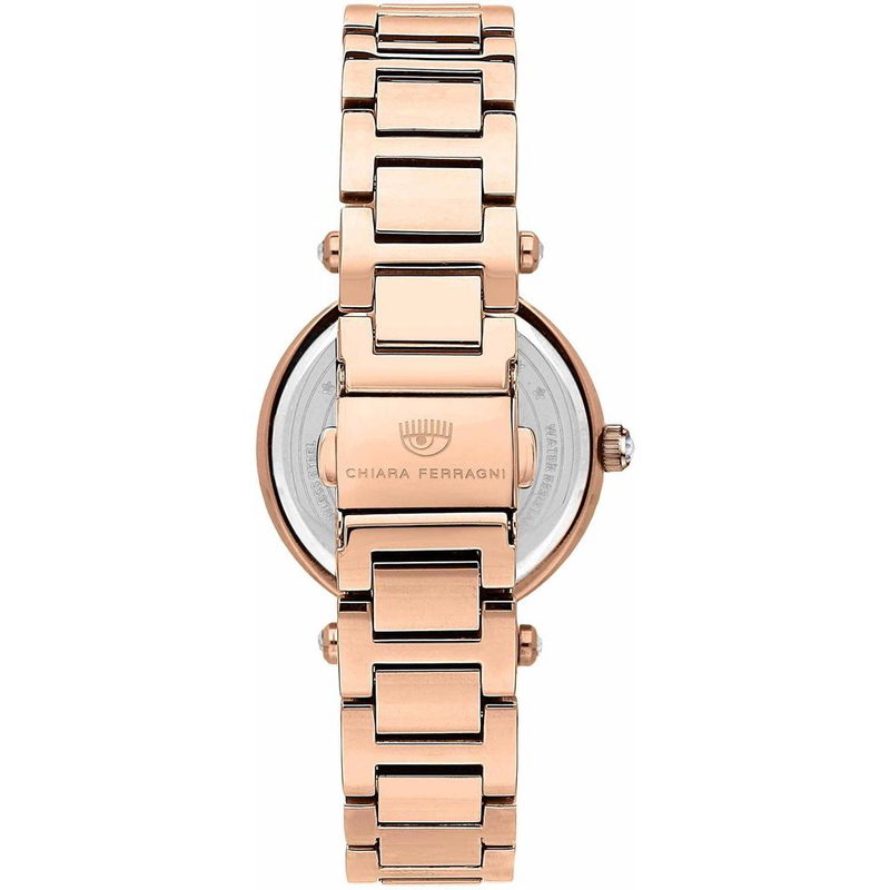 Multicolor stainless steel dress watch-null