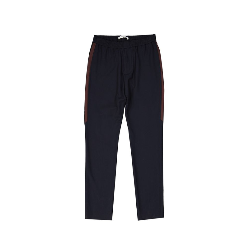 Blue wool pants-null