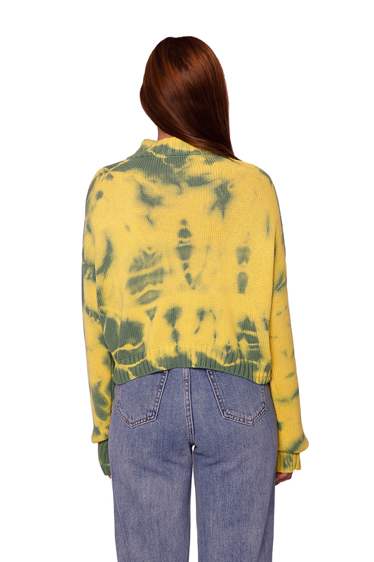 Cardigan with safety pins-null