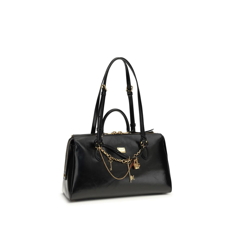 Black calf leather bos taurus shoulder bag-null