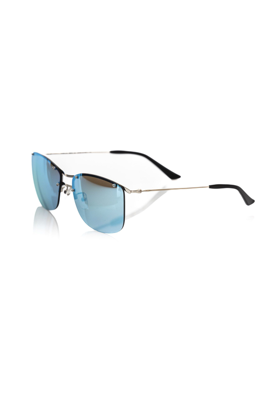 Silver metallic men sunglasses-null