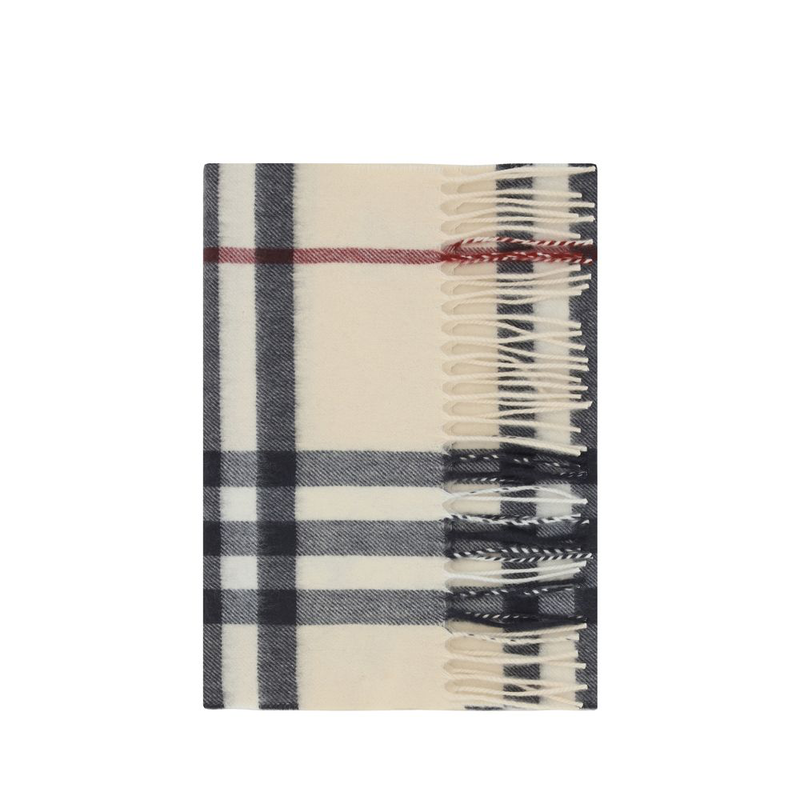 Beige cashmere scarf-null