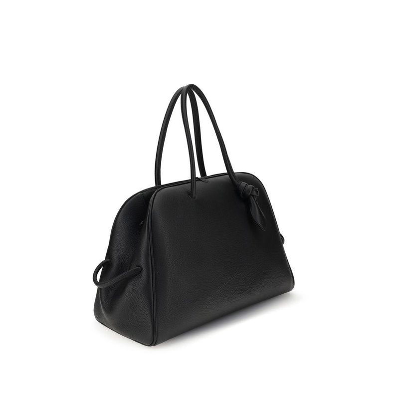 Black calf leather bos taurus handbag-null