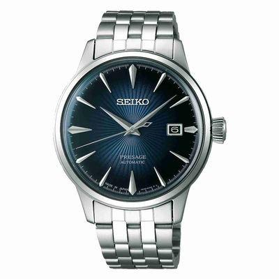 Seiko men's srpb41j1 presage cocktail blue dial automatic, Blue, medium