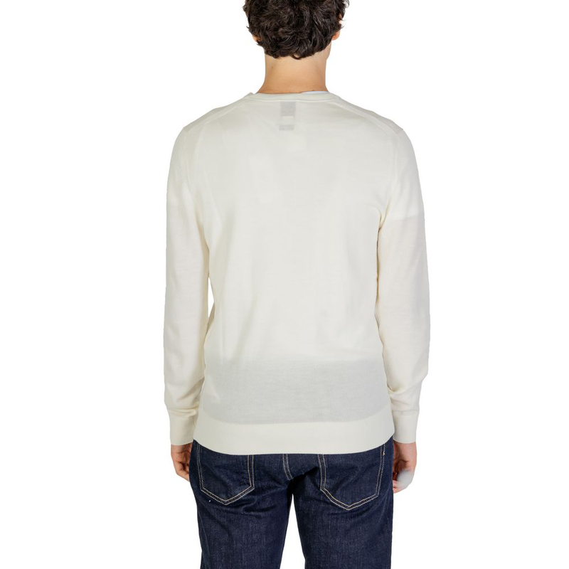 Cream recycled wool sweatshirt-null