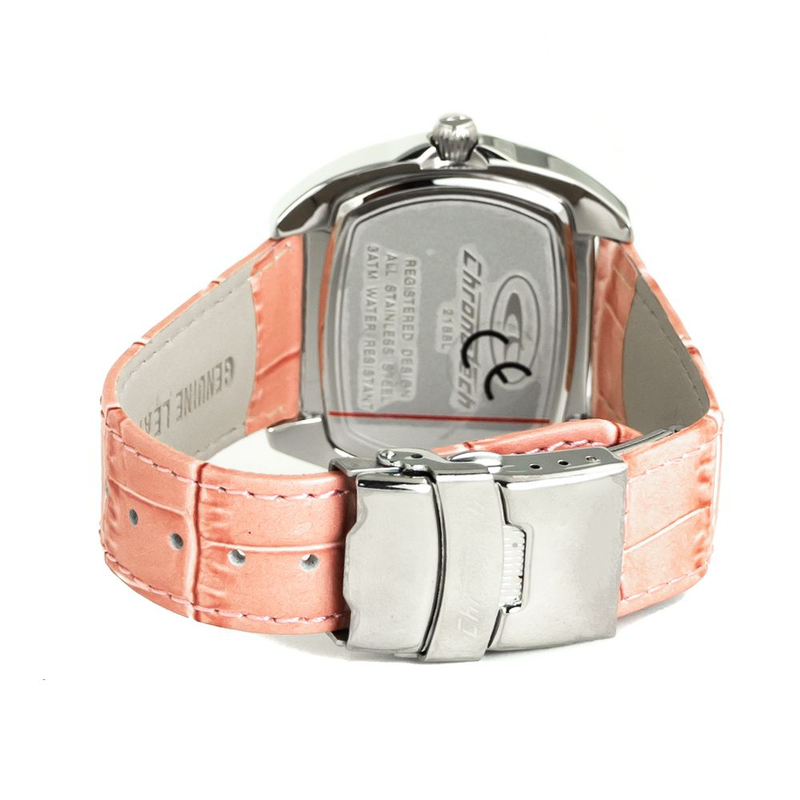 Multicolor leather dress watch-null