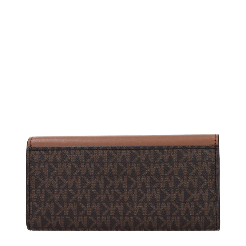 Brown fabric wallet-null
