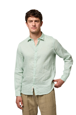 Gianni lupo linen shirt collar, Mint, medium