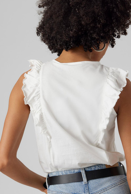 Vero moda emily sl frill top image number null