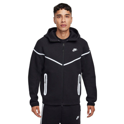 Nike tech fleece windrunner full-zip jacket, Black / Grey, medium