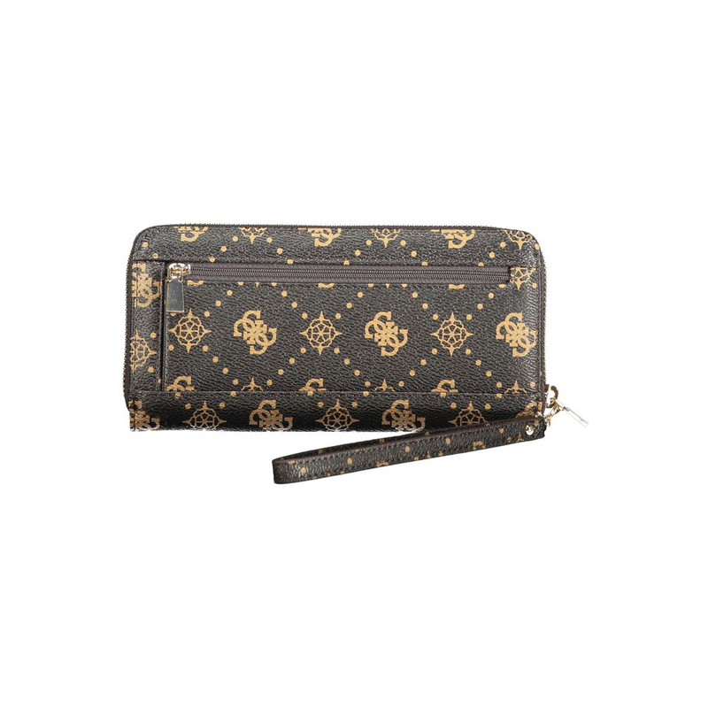 Marrone poliuretano women wallet-null
