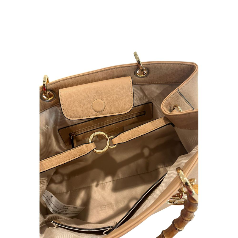 Brown pu women handbag-null