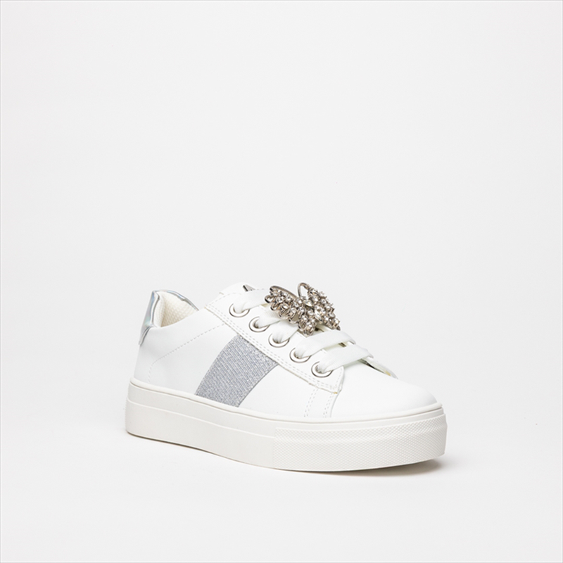 Product image: Asso glittery details and decorative trim girls sneakers-null