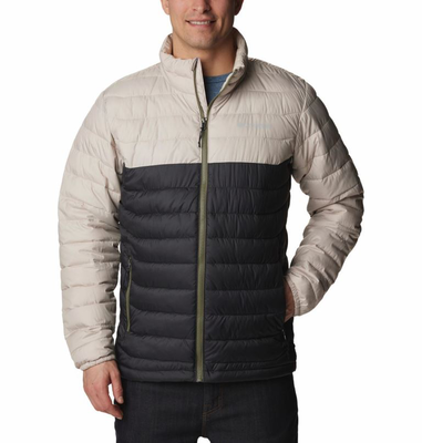 Columbia men powder lite™ jacket, Dark Stone, Shark, medium