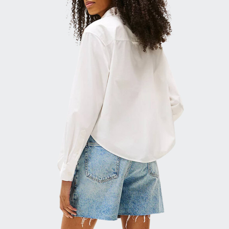 Womens longsleeve tie front shirt-null