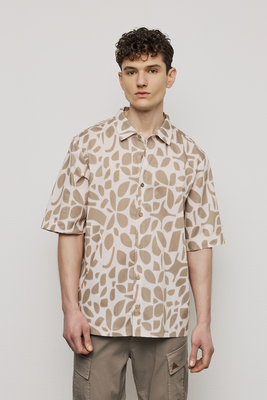 Pcoc floral print s/s cotton shirt