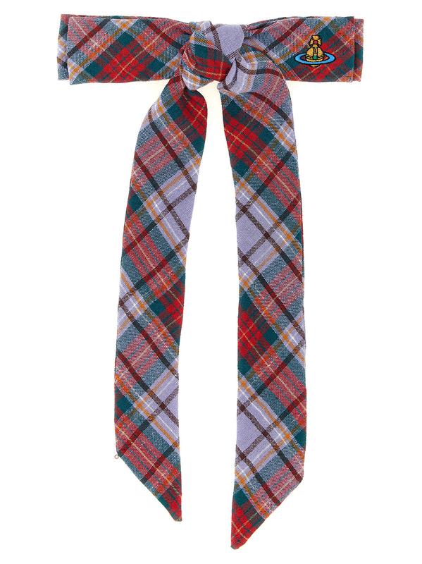 Multicolor linen hair clip-null