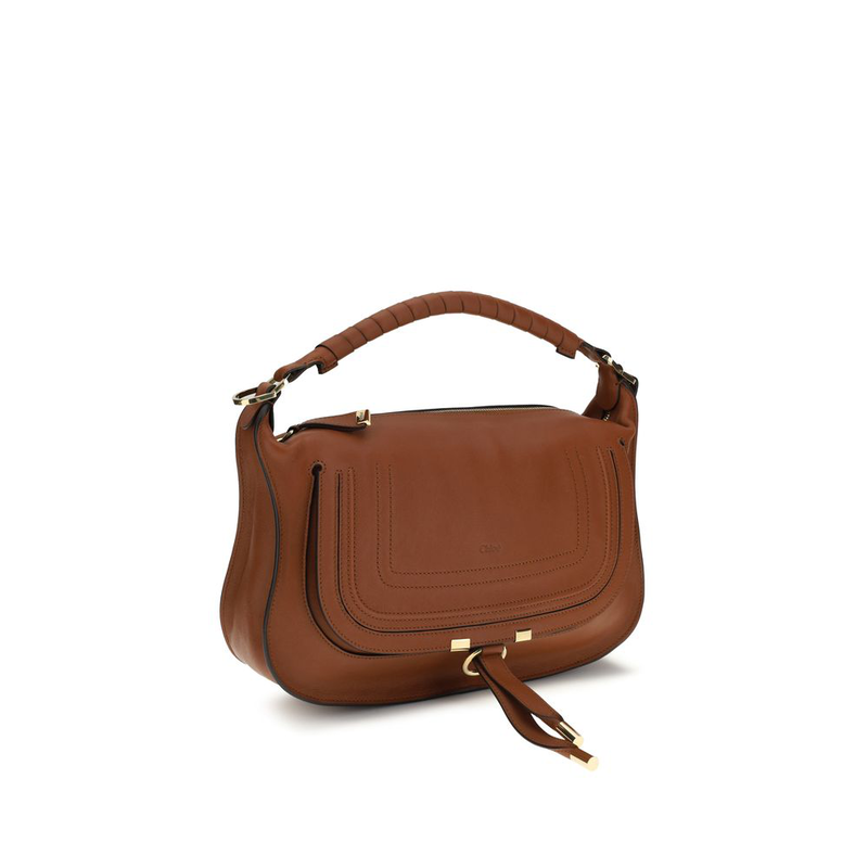 Brown calf leather bos taurus shoulder bag-null