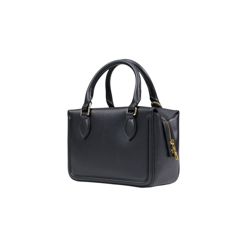 Black polyethylene handbag-null