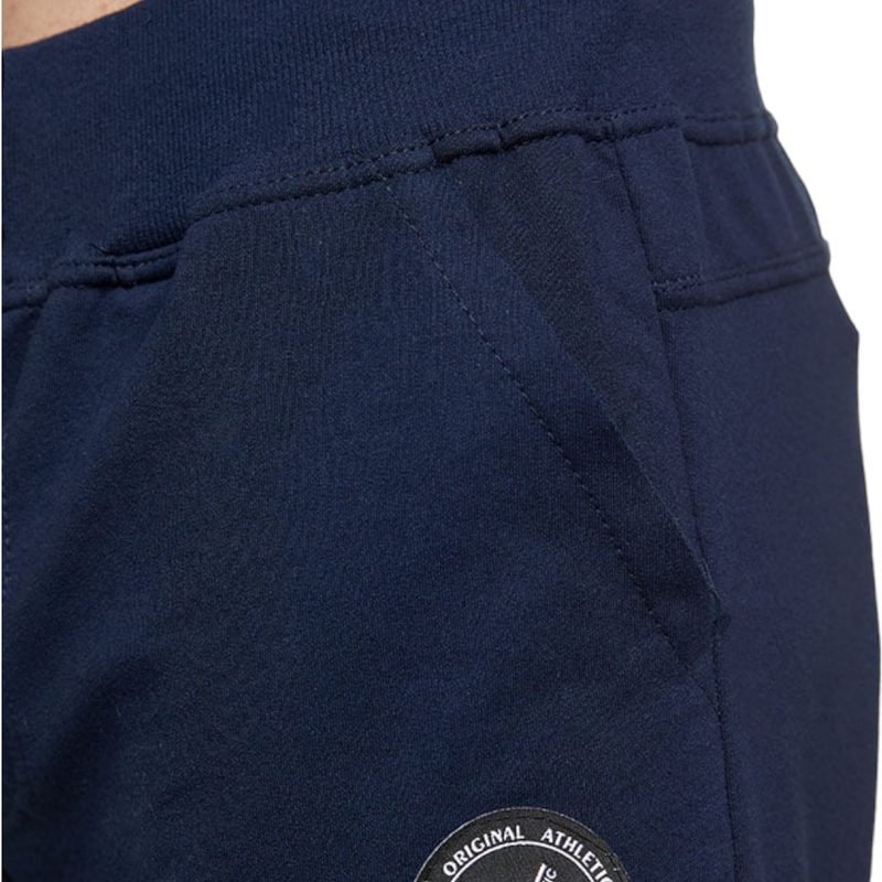 Sweatpants with rib cuffs and patch pockets thin fabric #1227-null