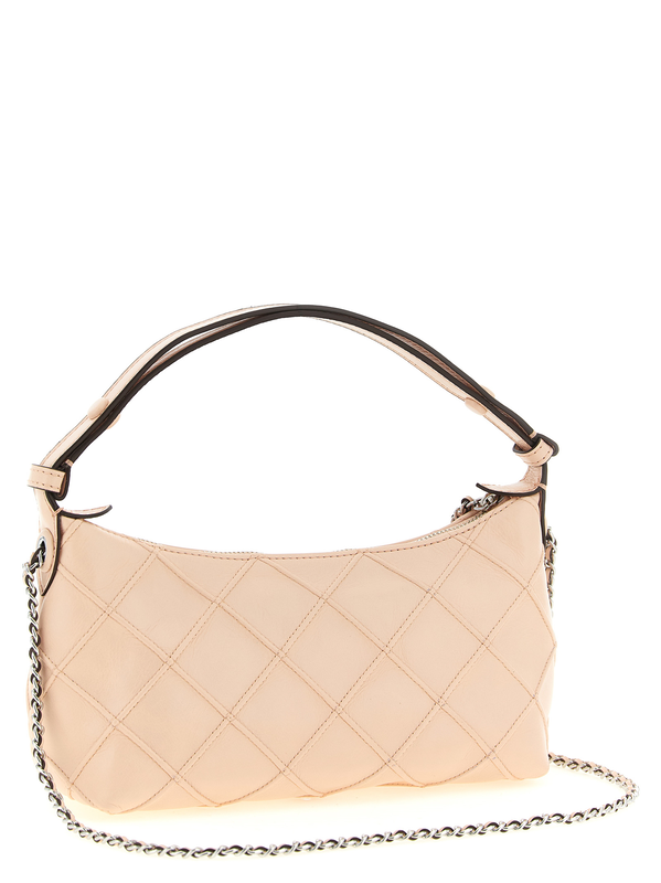Multicolor cowhide clutch bag-null