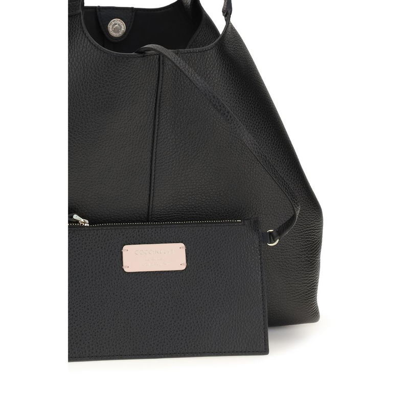 Black calf leather bos taurus shoulder bag-null