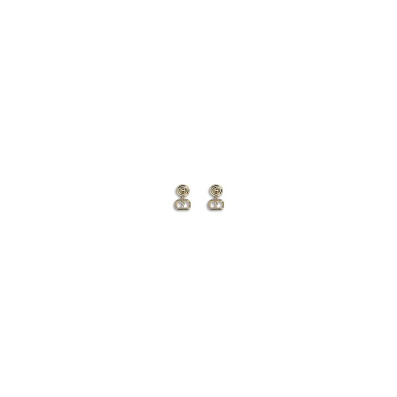 Gold brass earrings-null