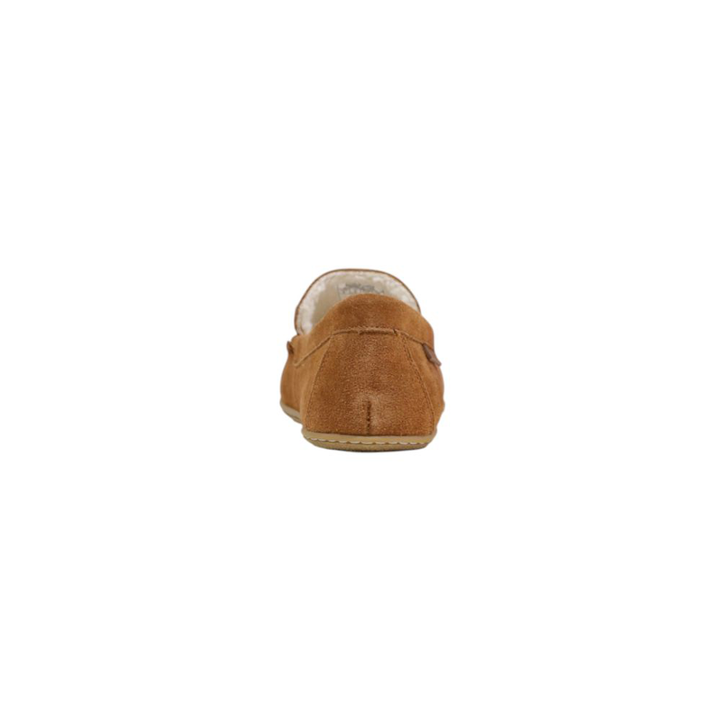 Brown suede leather slippers-null