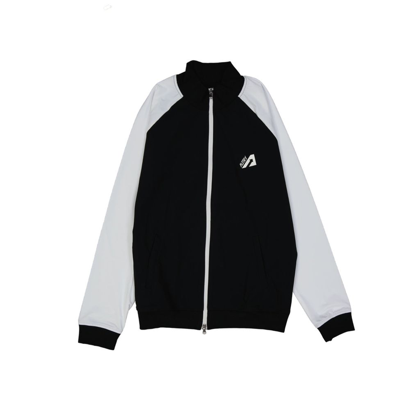 Black elastane bomber-null