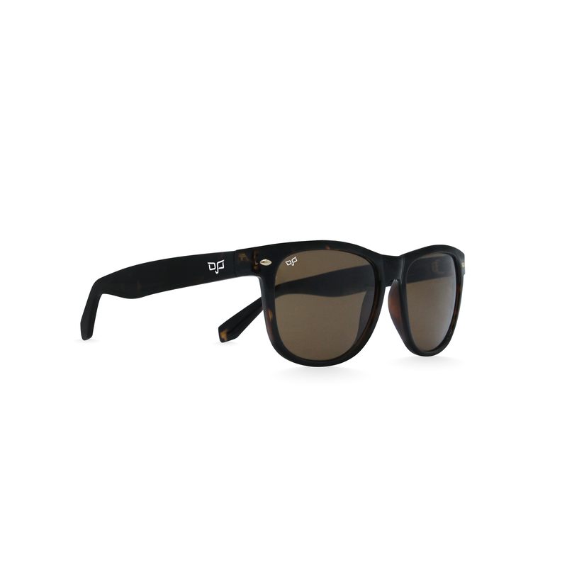 Product image: OJO sunglasses everyday square shell brown frame and temples with brown lenses rx-null