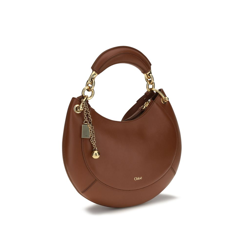 Brown calf leather bos taurus shoulder bag-null