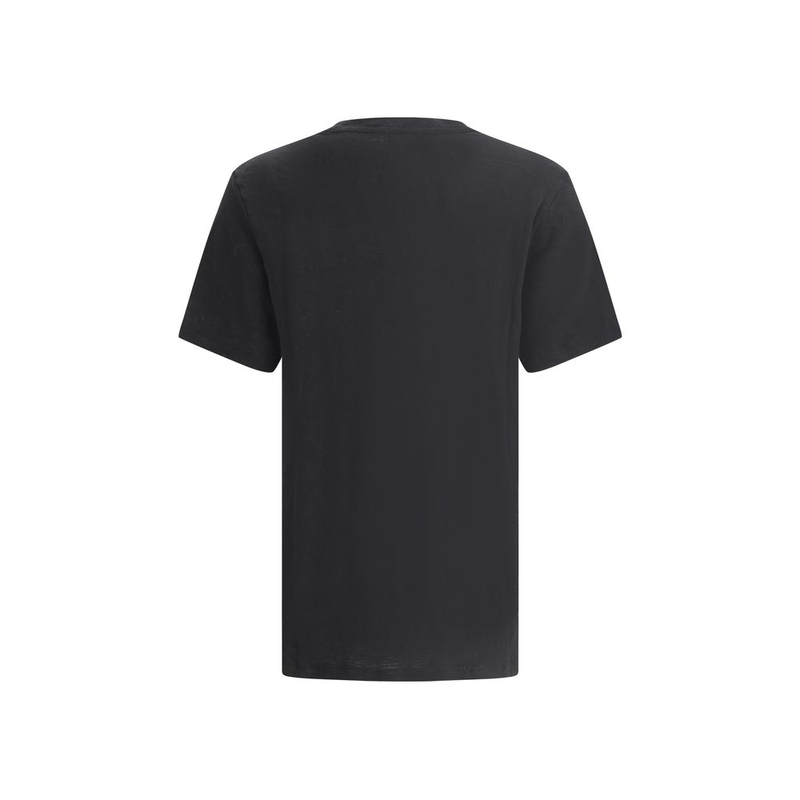 Black linen t-shirt-null
