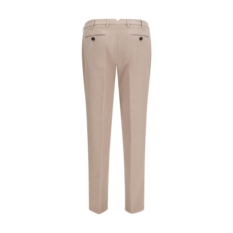 Beige cotton casual pants-null