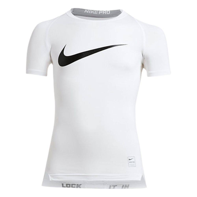 Pro boys hypercool compression top, White / Black, medium