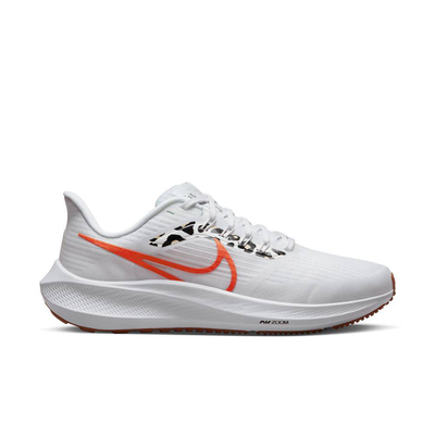 Womens zoom pegasus 39 running shoes, White / Orange, medium
