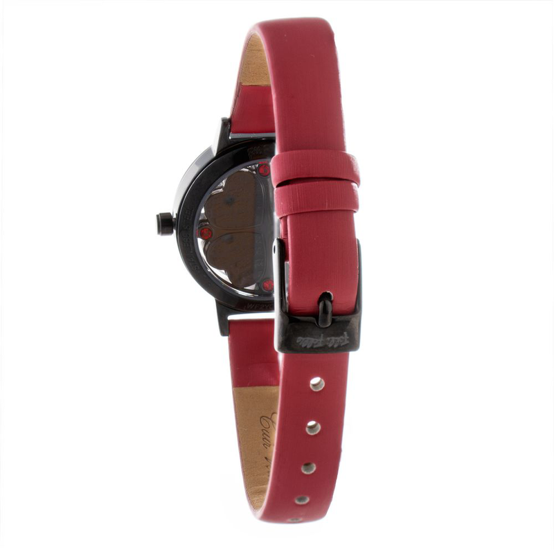 Multicolor leather dress watch-null