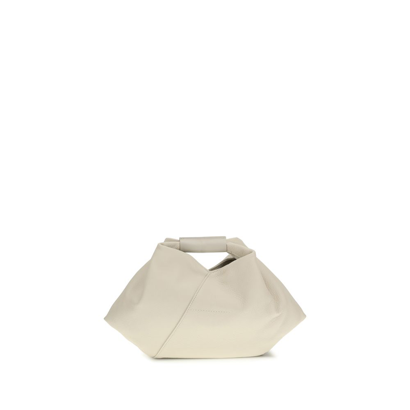 White calf leather bos taurus handbag-null
