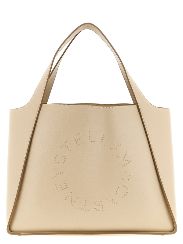 Beige polyamide tote bag-null